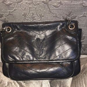 YSL Nikki Medium Size Vintage Leather